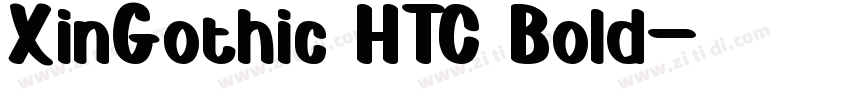 XinGothic HTC Bold字体转换